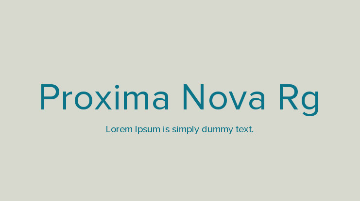 Proxima nova regular font download free